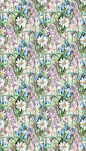 AG Design Flowers, Curtain, 140x245 cm, 1 Part, FCSL 7555, Polyester, Multi-Colour, 0.1 x 140 x 245 cm