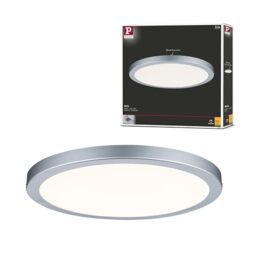 Paulmann 70865 LED Atria mounting Panel Round Ceiling luminaire 22W Light 2700K Warm White Chrome matt dimmable for wall and Ceiling mounting