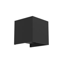 Eglo LED Rechargeable Outdoor wall lamp Rincine, Cube Shape Light Fixture with Motion Sensor, USB Charging, Wireless, Black Plastic, Neutral White, IP44