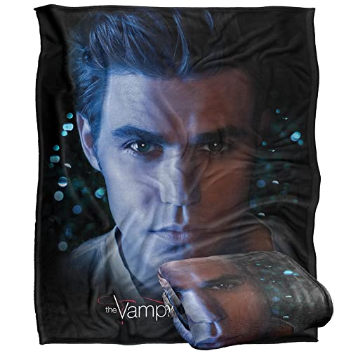 Vampire Diaries Stefan Eyes Officially Licensed Silky Touch Super Soft Throw Blanket 152 x 127 cm