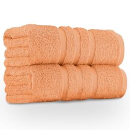 GC GAVENO CAVAILIA Premium Jumbo Bath Sheet 2 Pack - 100% Ring Spun Cotton Towels Bath Sheet - Highly Water Absorbent & Quick Dry Extra Large Bath Sheets - Soft Hotel Quality Bath Towel - Peach