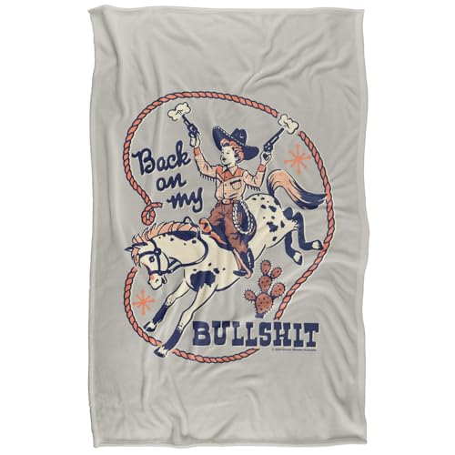 Steven Rhodes Back On My Bullshit Silky Touch Super Soft Throw Blanket 91 X 147 Cm