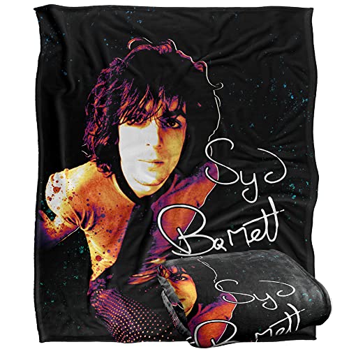 Syd Barrett Syd Barret Neon Splatter Silky Touch Super Soft Throw Blanket 152 X 127 Cm