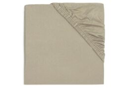 Jollein Jersey Fitted Sheet, Olive Green, 70 x 140 cm, 100% Cotton, Fitted Sheet, Olive Green