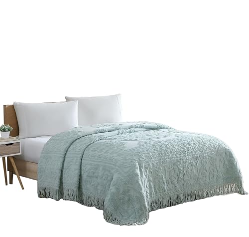 Beatrice Home Fashions Bedspread, Blue, Full