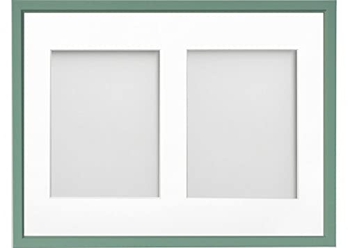 Frame Company Drayton Multi Aperture Photo Frame, Green, 16x12 for 8x6 inch (x2)