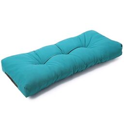 SUNROX LokGrip Non Slip Tufted Memory Foam Bench Cushion, FadeShield Water Resistant Durable Thicken Outdoor/Indoor Bench Seat Pads 36x14x4 inch, Turquoise