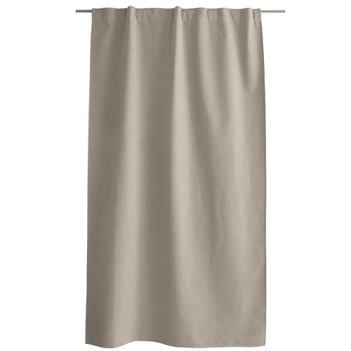 ED ENJOY HOME Eclipse Collection 100% Blackout Curtain with Hidden Tabs, Beige, 140 x 240 cm, 100% Polyester, Oeko-TEX Certified Fabric