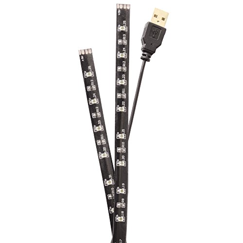 Barkan Led Strip Lights 2 Strips X 50cm for 13-80 inch TV, USB Backlight Kit for TV/Monitor Screen, 2 Years Warranty.