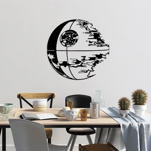 Stylish Black Decorative Metal Wall Accessory, 68 x 70 cm, 100% Metal, 1.5 mm Thick, Lightweight (0.61 kg) Perfect for Modern Home Decor