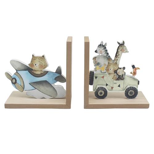 Lesser & Pavey Dream Bag Bookends - Wooden bookends, non-slip, home, office, study