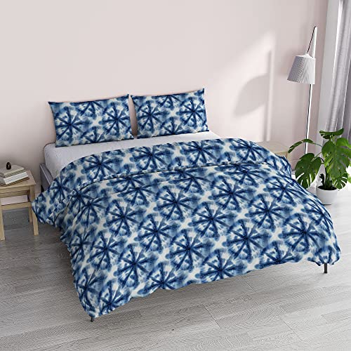 Italian Bed Linen Fantasy Microfibre Duvet Cover Set, Batik, Double