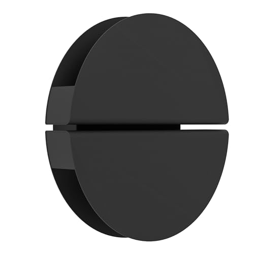 Eglo LED wall lamp Pianosa, Indoor Mounted Light with indirect Lighting, Round Black Metal Bedroom lamp, Warm White to Cool White, Ø 18 cm