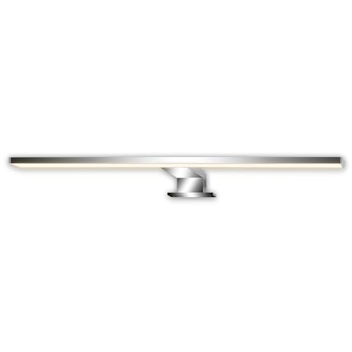 BRILONER - LED Bathroom Mirror Lamp, 2-in-1 Installation, IP44 Splash-Proof, Warm White Light, Makeup Mirror LED Lights, Bath Mirror Light, Wall Light Bathroom, Bath Wall Lights, 50X10.5X4cm, Chrome