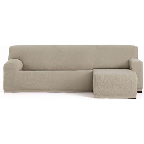ECOMMERC3 Chaiselong - Universal and Versatile Chaiselong Sofa Cover Short Right Arm - Mink Colour Protector Easy to Install for Back, Seat and Arms