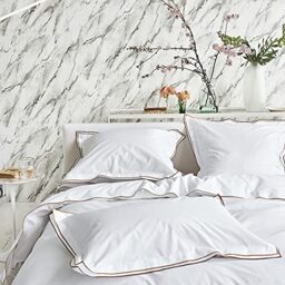 Designers Guild Astor Duvet Cover, Cotton, Chestnut/Ochre, 140 x 200 cm
