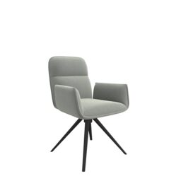 Office Hippo FAZE ARMCHAIR I BLACK 4 STAR BASE I GREY FABRIC