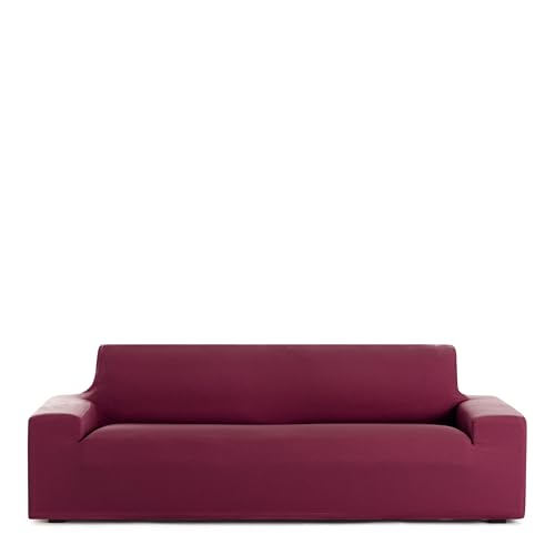 Eysa 2-Seater Bi-Elastic Sofa Cover in Bordeaux Design Harlem