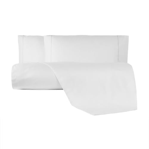 Giovanni Dolcinotti - Double Duvet Cover Set, 100% Cotton, Made in Italy – Duvet Cover 250 x 200 cm + 2 Pillowcases 50 x 80 cm – Pearl Grey – Toronto Model