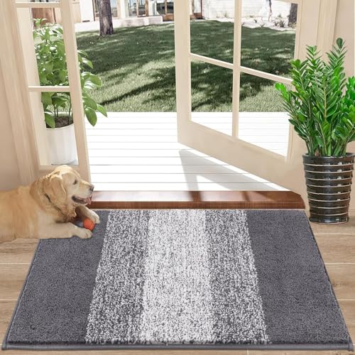 SHACOS Dirt Trapper Door Mat, Indoor and Outdoor Mats, Non-Slip