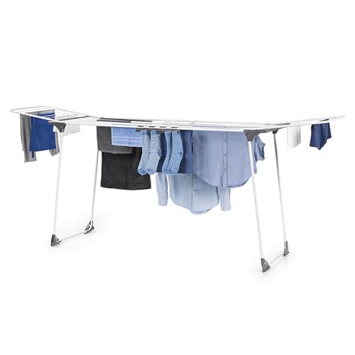 EASYmaxx Clothes Rack, Plastic Metal, White, Grey, Keine