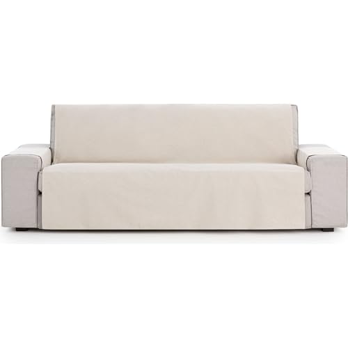 ECOMMERC3 - Universal Adjustable Sofa Cover Size 3 Seater Partial Protection for Sofa ??? Easy Installation Grey Sofa Cover with Elastic Bands