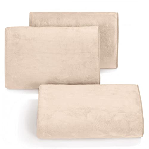 Eurofirany Microfibre Towel Quick-Drying Soft Plain Set of 6 Oeko-Tex Sports Towel and Beach Towel