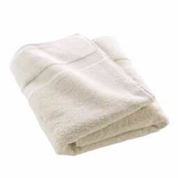 Douceur d'Intérieur, Elegance Sand Bath Towel 90 x 150 cm 100% Cotton Plain