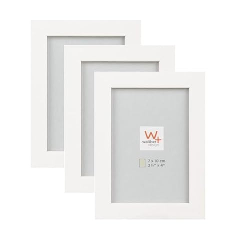 walther design Peppers Wooden Picture Frame, Polar White, 7 x 10 cm, Pack of 3, BP710V3