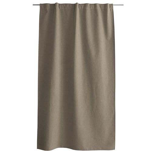 ED ENJOY HOME Eclipse Collection 100% Blackout Curtain with Hidden Tabs 140 x 240 cm 100% Polyester Oeko-TEX Certified Fabric Taupe