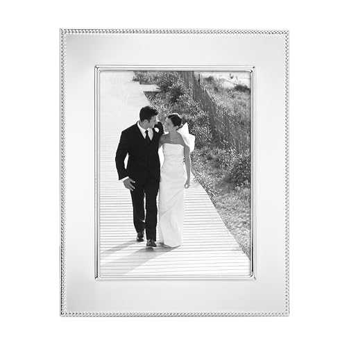 "Reed & Barton Lyndon Silverplate 8"" X 10"" Photo Frame, Metallic, 3.55 LB"