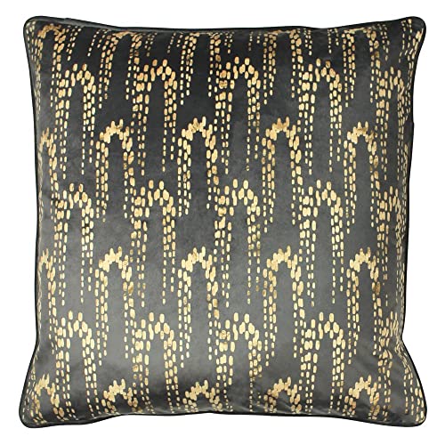 furn. Wisteria Cushion Cover, Charcoal, 50 x 50cm