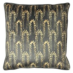 furn. Wisteria Cushion Cover, Polyester, Charcoal