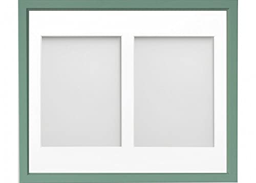 Frame Company Drayton Multi Aperture Photo Frame, Green, 12x10 for 7x5 inch (x2)