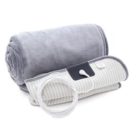Hooga Grounding Blanket Large Throw Blanket with Conductive Silver Thread. 50'' x 60'' Blanket May Help Improve Sleep. EMF ESD Protection. May Improve Inflammation and Energy.