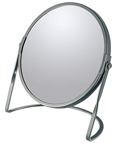 Spirella Akira Make-Up Mirror Cosmetic Mirror Bathroom Mirror 5x Magnification Matt Grey Mat