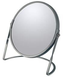 Spirella Akira Make-Up Mirror Cosmetic Mirror Bathroom Mirror 5x Magnification Matt Grey Mat