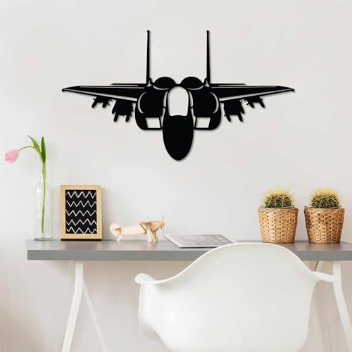 Stylish Black Decorative Metal Wall Accessory, 60 x 34 cm, 100% Metal, 1.5 mm Thickness, Lightweight (0.408 kg), Perfect for Modern Home Decor