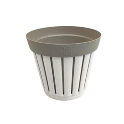 Ecoplast Kreta Flower Made of Recycled Plastic, Plant Pot Cover, Azure, 355x265x500 mm