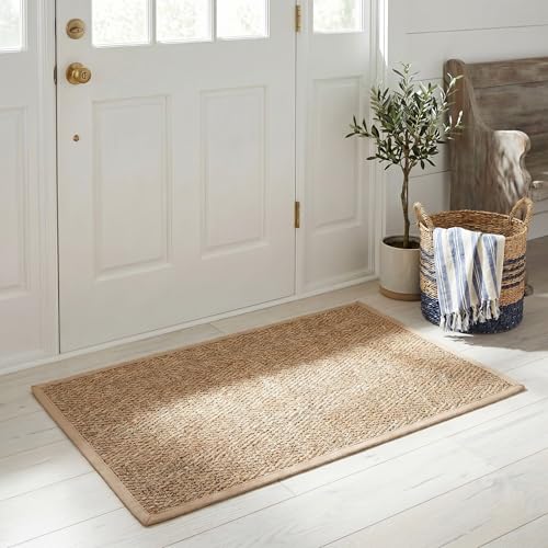 Safavieh Natural Fiber Rug for Living Room, Dining Room, Bedroom - Natural Fiber Collection, Short Pile, in Natural and Beige, 61 X 91 cm