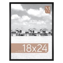 MCS Gallery Foundation Poster Frame, Picture Frame For Wall Art, Black, 18 x 24 Inch, Single