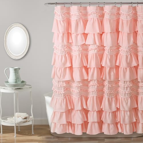 "Lush Decor, Blush Kemmy Shower Curtain, 72"" x 72"""