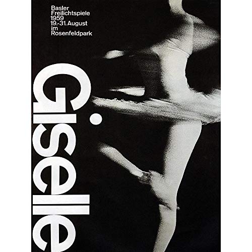 Wee Blue Coo Advert Cultural Ballet Dance Giselle Switzerland Basle Art Print Poster Wall Decor 12X16 Inch