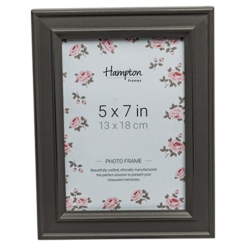 Hampton Frames PALOMA Distressed Shabby Chic Picture Photo Frame Grey 5x7 (13x18cm) PAL301957G