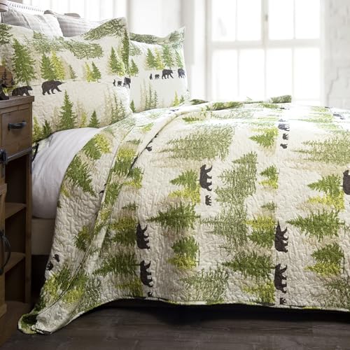 Carstens Quilt Set, Bed Counterpane, Polyester, White, King