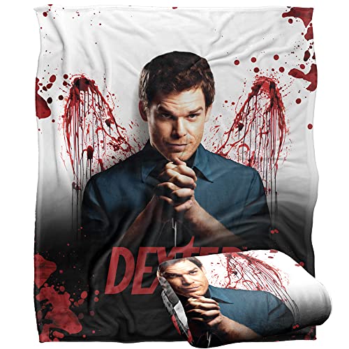 Dexter Blood Never Lies Silky Touch Super Soft Throw Blanket 152 X 127 cm, White