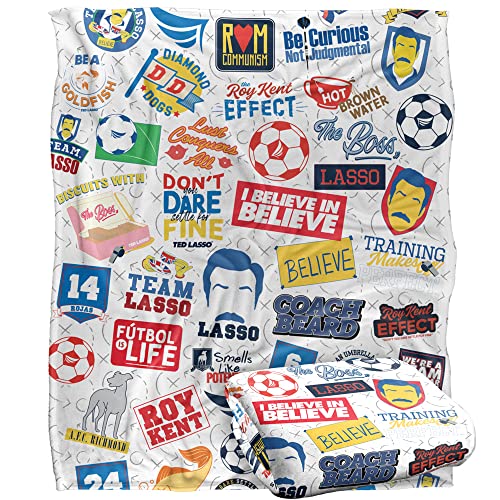 TED LASSO Blanket, 152 x 127 cm Collage Silky Touch Super Soft Throw Blanket