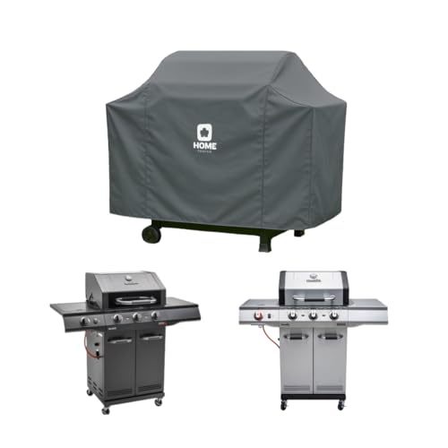Home Source Duracover 2+3 122cm UV50+ BBQ Cover, Waterproof for Outdoor Use ??? Durable Polyester Grill Protector with Drawstring Closure, Fits 4 Burner, Large Barbecues