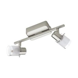 EGLO LED ceiling light Orvieto 1, Ceiling Spotlight, Steel in Matte Nickel