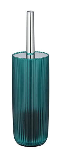 Nua Naturals Agropoli Toilet Brush Holder Petrol, 36.5 x 10 x 10 cm